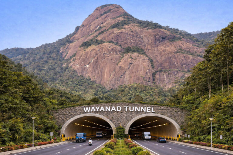 upcoming Wayanad tunnel project